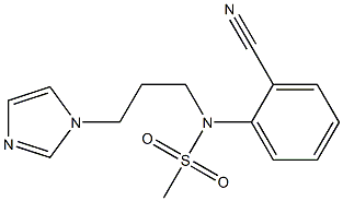  (2-cyanophenyl)-N-[3-(1H-imidazol-1-yl)propyl]methanesulfonamide