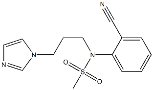 (2-cyanophenyl)-N-[3-(1H-imidazol-1-yl)propyl]methanesulfonamide