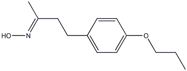 (2E)-4-(4-propoxyphenyl)butan-2-one oxime Struktur