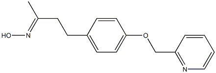 (2E)-4-[4-(pyridin-2-ylmethoxy)phenyl]butan-2-one oxime Structure