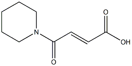(2E)-4-oxo-4-(piperidin-1-yl)but-2-enoic acid Structure
