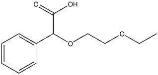 (2-ethoxyethoxy)(phenyl)acetic acid 化学構造式
