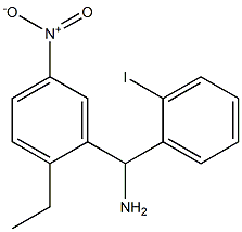 (2-ethyl-5-nitrophenyl)(2-iodophenyl)methanamine Struktur