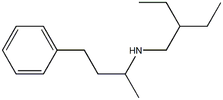 (2-ethylbutyl)(4-phenylbutan-2-yl)amine 化学構造式