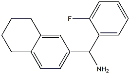 (2-fluorophenyl)(5,6,7,8-tetrahydronaphthalen-2-yl)methanamine 结构式