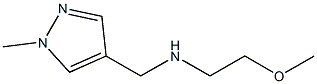 (2-methoxyethyl)[(1-methyl-1H-pyrazol-4-yl)methyl]amine Structure