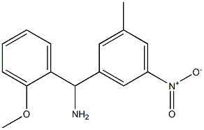 (2-methoxyphenyl)(3-methyl-5-nitrophenyl)methanamine,,结构式