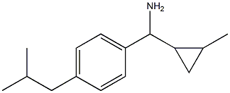 (2-methylcyclopropyl)[4-(2-methylpropyl)phenyl]methanamine Structure