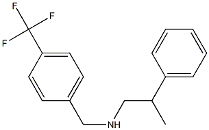 (2-phenylpropyl)({[4-(trifluoromethyl)phenyl]methyl})amine,,结构式