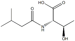 (2S,3R)-3-hydroxy-2-[(3-methylbutanoyl)amino]butanoic acid Structure