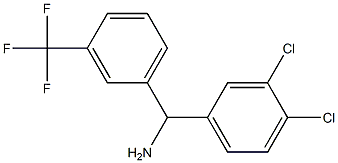 (3,4-dichlorophenyl)[3-(trifluoromethyl)phenyl]methanamine,,结构式