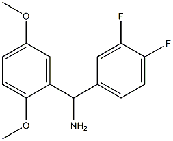 (3,4-difluorophenyl)(2,5-dimethoxyphenyl)methanamine 结构式