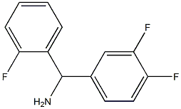 (3,4-difluorophenyl)(2-fluorophenyl)methanamine,,结构式