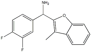 (3,4-difluorophenyl)(3-methyl-1-benzofuran-2-yl)methanamine|