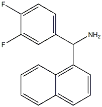 (3,4-difluorophenyl)(naphthalen-1-yl)methanamine,,结构式
