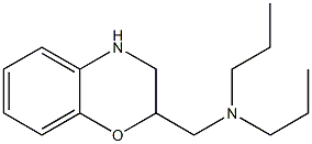 (3,4-dihydro-2H-1,4-benzoxazin-2-ylmethyl)dipropylamine Struktur