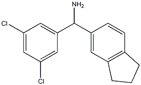 (3,5-dichlorophenyl)(2,3-dihydro-1H-inden-5-yl)methanamine 化学構造式
