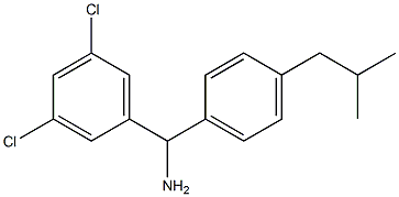 (3,5-dichlorophenyl)[4-(2-methylpropyl)phenyl]methanamine Structure