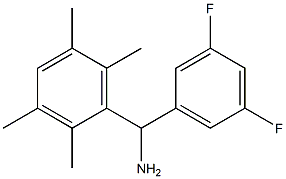 (3,5-difluorophenyl)(2,3,5,6-tetramethylphenyl)methanamine 结构式