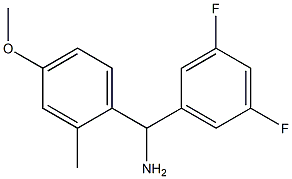 (3,5-difluorophenyl)(4-methoxy-2-methylphenyl)methanamine Structure