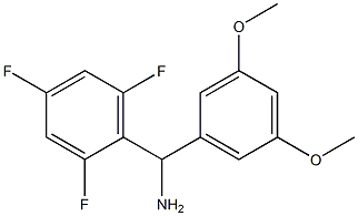 (3,5-dimethoxyphenyl)(2,4,6-trifluorophenyl)methanamine,,结构式