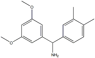 (3,5-dimethoxyphenyl)(3,4-dimethylphenyl)methanamine Struktur