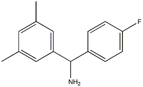 (3,5-dimethylphenyl)(4-fluorophenyl)methanamine 化学構造式