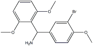 (3-bromo-4-methoxyphenyl)(2,6-dimethoxyphenyl)methanamine