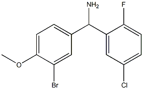 (3-bromo-4-methoxyphenyl)(5-chloro-2-fluorophenyl)methanamine