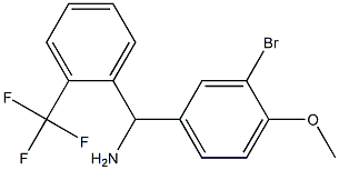 (3-bromo-4-methoxyphenyl)[2-(trifluoromethyl)phenyl]methanamine