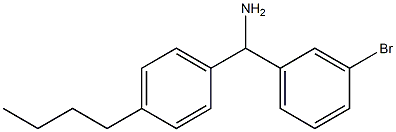 (3-bromophenyl)(4-butylphenyl)methanamine Structure