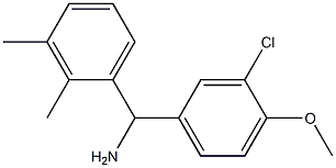 (3-chloro-4-methoxyphenyl)(2,3-dimethylphenyl)methanamine Structure