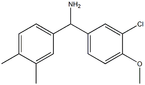(3-chloro-4-methoxyphenyl)(3,4-dimethylphenyl)methanamine