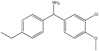 (3-chloro-4-methoxyphenyl)(4-ethylphenyl)methanamine Structure