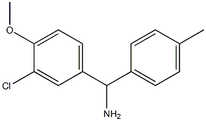 (3-chloro-4-methoxyphenyl)(4-methylphenyl)methanamine Struktur