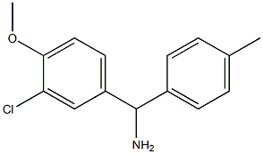 (3-chloro-4-methoxyphenyl)(4-methylphenyl)methanamine|