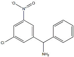 (3-chloro-5-nitrophenyl)(phenyl)methanamine,,结构式