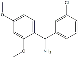 (3-chlorophenyl)(2,4-dimethoxyphenyl)methanamine Struktur