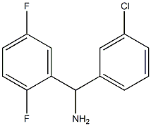 (3-chlorophenyl)(2,5-difluorophenyl)methanamine,,结构式