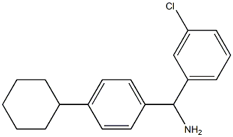 (3-chlorophenyl)(4-cyclohexylphenyl)methanamine