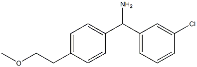 (3-chlorophenyl)[4-(2-methoxyethyl)phenyl]methanamine Structure