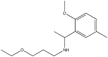 (3-ethoxypropyl)[1-(2-methoxy-5-methylphenyl)ethyl]amine Structure