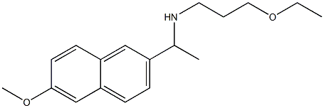 (3-ethoxypropyl)[1-(6-methoxynaphthalen-2-yl)ethyl]amine Struktur