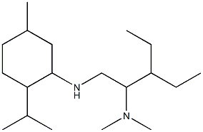 (3-ethyl-1-{[5-methyl-2-(propan-2-yl)cyclohexyl]amino}pentan-2-yl)dimethylamine