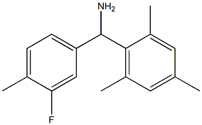 (3-fluoro-4-methylphenyl)(2,4,6-trimethylphenyl)methanamine Structure
