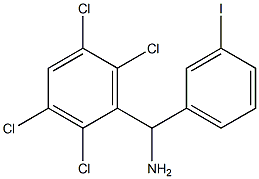 (3-iodophenyl)(2,3,5,6-tetrachlorophenyl)methanamine 化学構造式