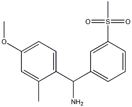 (3-methanesulfonylphenyl)(4-methoxy-2-methylphenyl)methanamine Structure