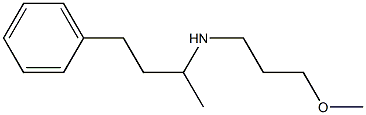 (3-methoxypropyl)(4-phenylbutan-2-yl)amine 化学構造式