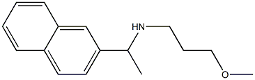 (3-methoxypropyl)[1-(naphthalen-2-yl)ethyl]amine,,结构式