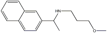 (3-methoxypropyl)[1-(naphthalen-2-yl)ethyl]amine Struktur